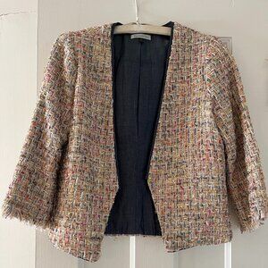 Samantha Dru Multi-Color Tweed Blazer